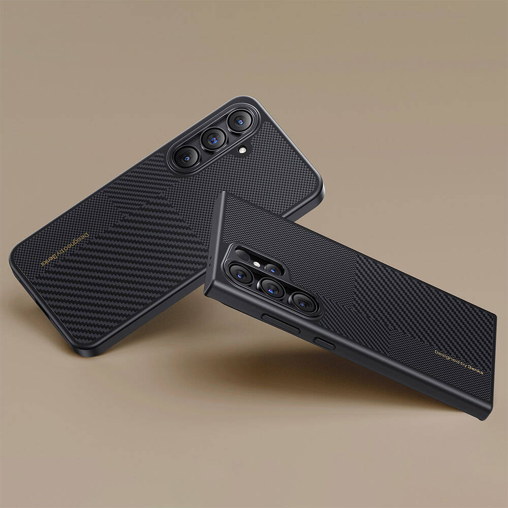Benks Montage Hybrid ArmorPro Galaxy S24 Ultra M-safe Şarj Özellikli Karbon Fiber Kevlar Kılıf Benks Montage Hybrid ArmorPro Galaxy S24 Ultra M-safe Şarj Özellikli Karbon Fiber Kevlar Kılıf